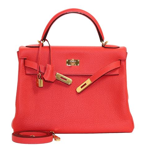 red hermes bag|red hermes kelly bag.